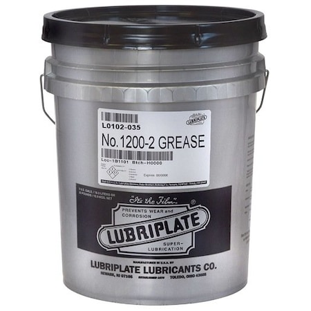 Lubriplate Lithium Complex Grease, Multipurpose, Pail, Semi Solid NO.1200-2 35LB PAIL ; L0102-035